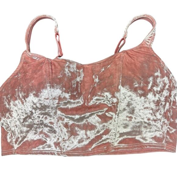 Victoria's Secret Pink Velvety Lightly Lined Corset Bra Top Size Large - Picture 5 of 7